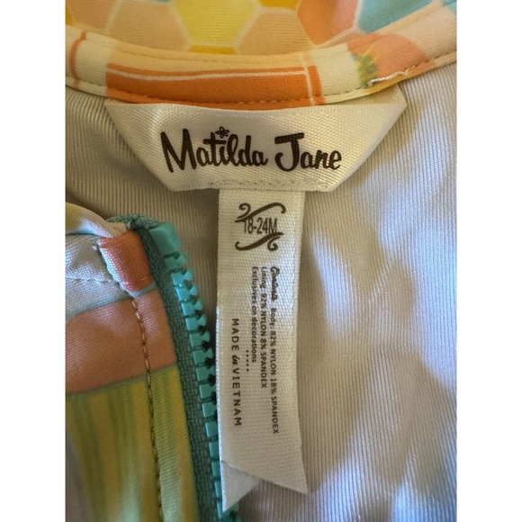 Matilda Jane Dream Dancing Popsicle Long Sleeve Ruffle Swimsuit Size 18/24 Month - Picture 5 of 6